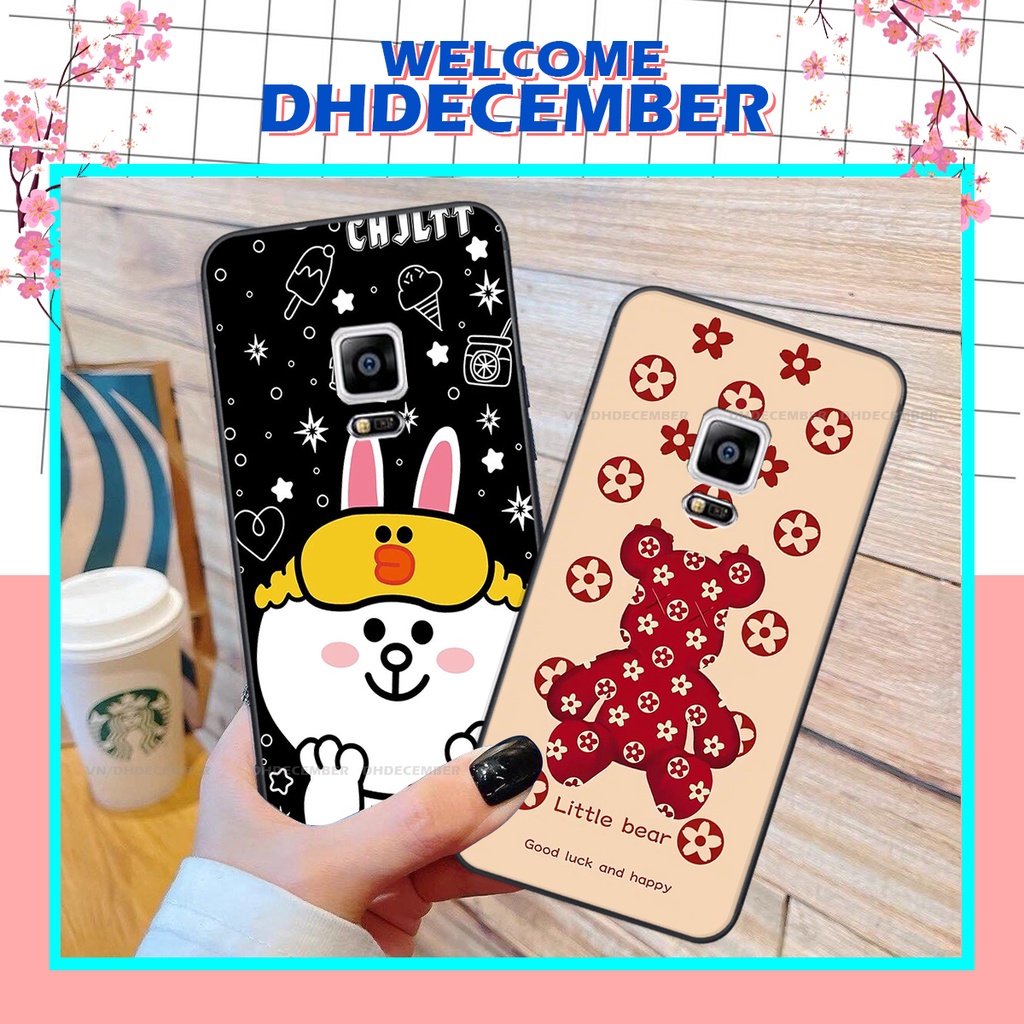 Ốp lưng Samsung Galaxy NOTE 4 in hình gấu K@ws, gấu nâu, dor@emon RẺ- ĐẸP- BỀN