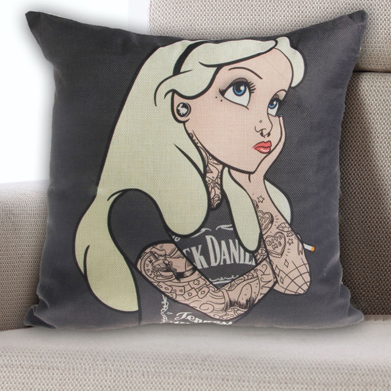 ☀READY STOCK 45x45cm Princess Linen Cushion Cover Pillow Decorative Sofa Bedroom Home Decor