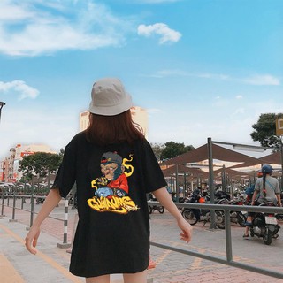 Áo Thun Unisex Tay Lỡ Monkey Tatoo