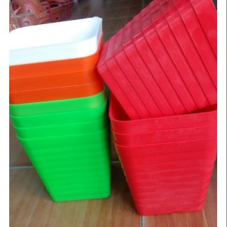 Chậu vuông trồng cây hoa cao cấp 16cm