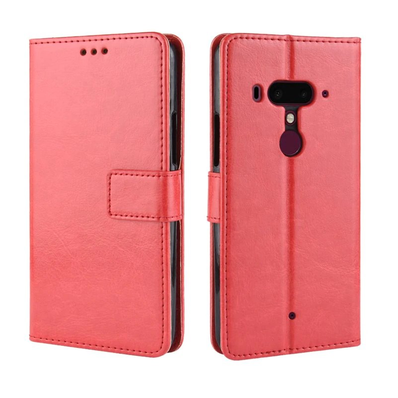 Flip Wallet Leather Case For HTC U12 plus U19E Desire 12