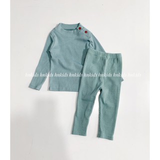 Bộ len gân cao cổ 3 phân cho bé
