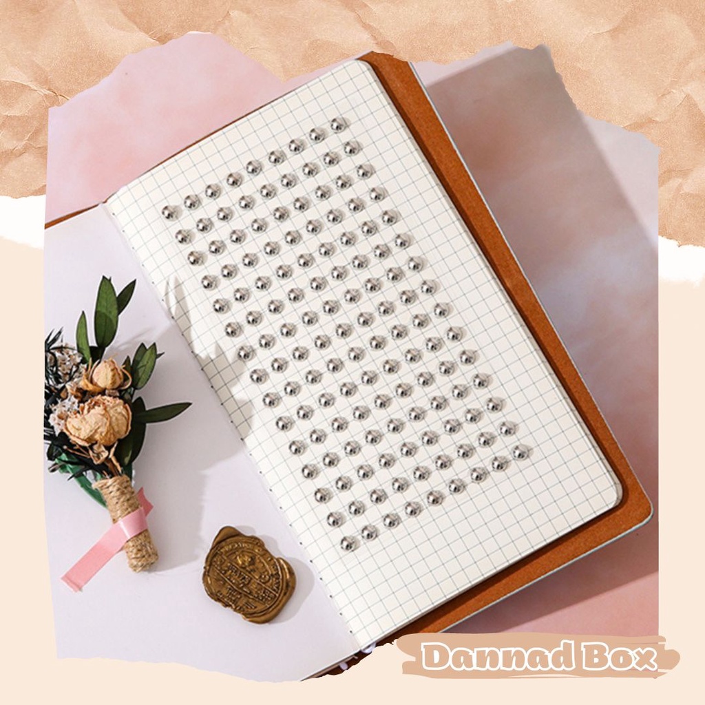 Tấm Dán Sticker Hạt Tròn Trang Trí Junk Journal