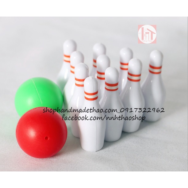Mô hình bộ bowling trang trí dollhouse, roombox