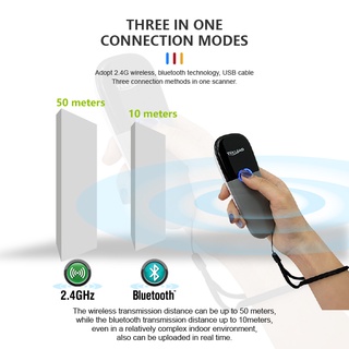 【ONLY 1D】Máy quét mã vạch bỏ túi 1D Bluetooth 2.4G cho 1D Android IOS Windows