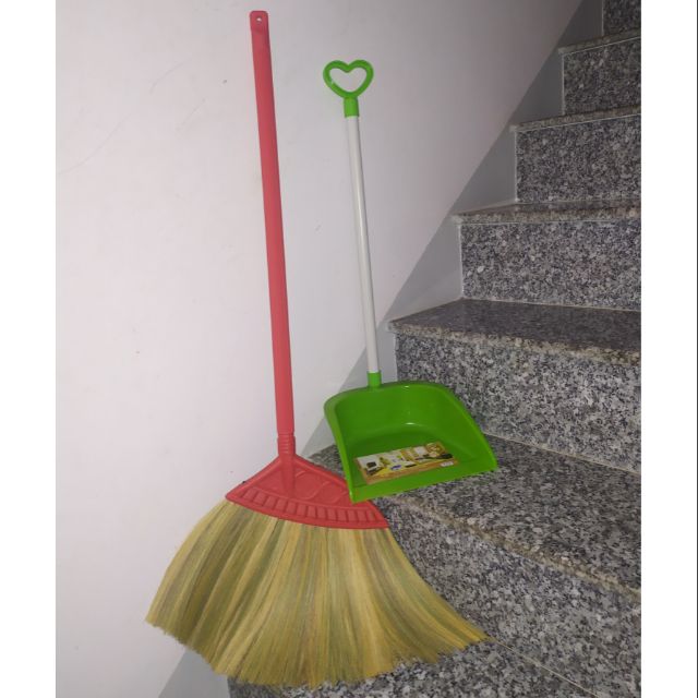 Combo chổi lúa + ky quét rác