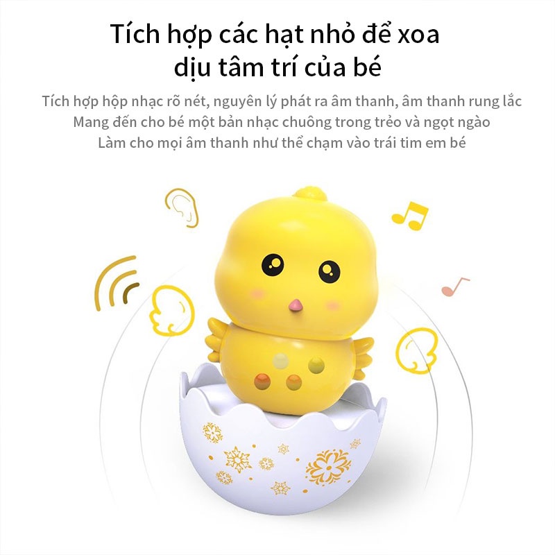 Đồ chơi con lật đật, đồ chơi trẻ em, lục lạc trẻ em, thú hoạt hình