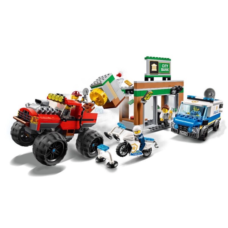 LEGO City 60245 Police Monster Truck Heist - Tội phạm Xe tải Quái vật!