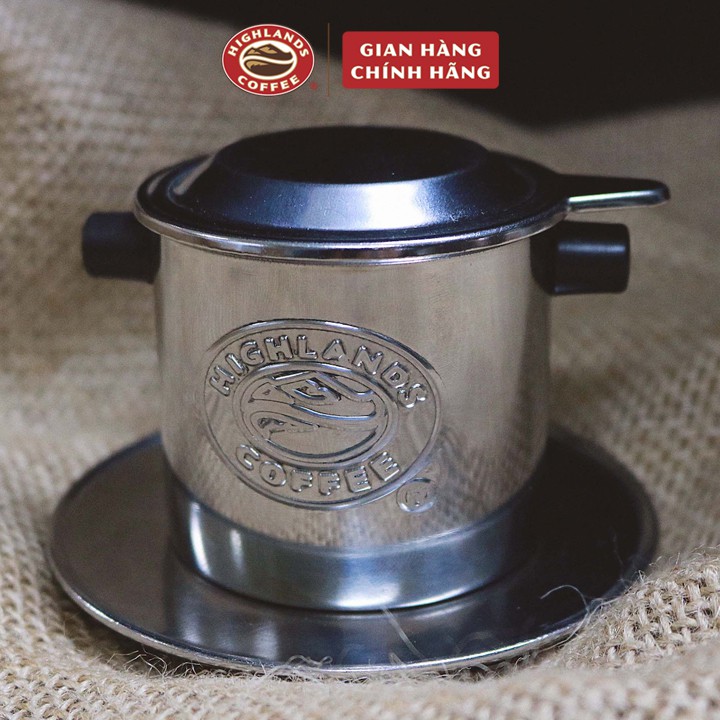 Phin pha cà phê rang xay inox Highlands Coffee