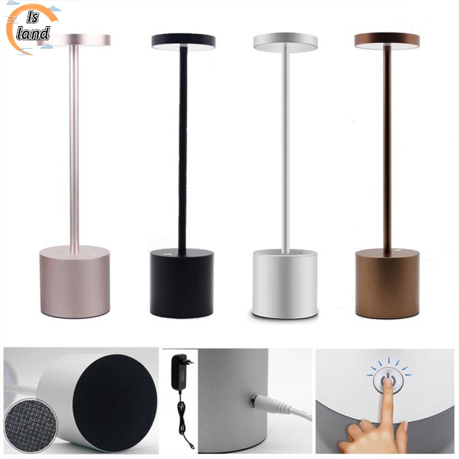 Đèn Led Để Bàn Không Dây Sạc Pin Ba Bước Nhỏ Gọn