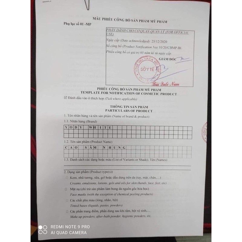 Cao Lá Nam Cô Đặc Chuẩn Loại 1