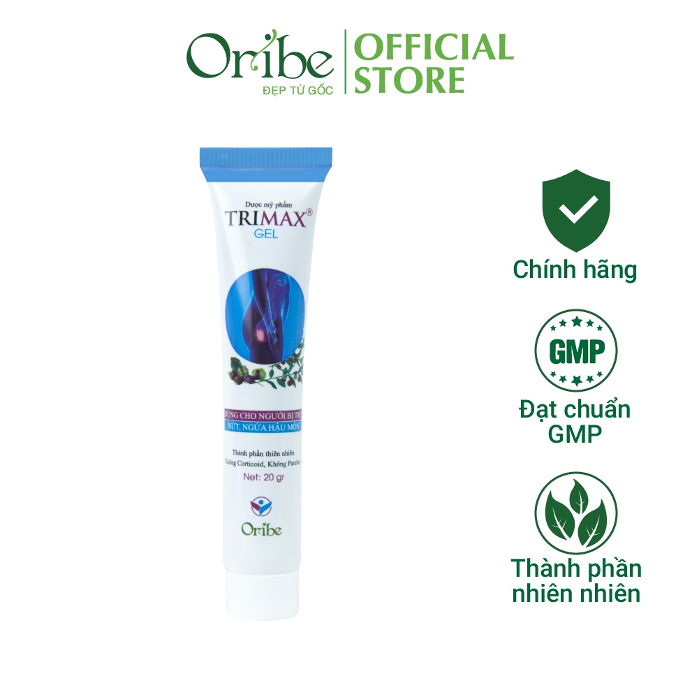 Gel Bôi Trĩ Thảo Mộc Oribe Giảm Sưng Đỏ Co Búi Trĩ Và Ngứa Rát Hậu Môn - 20g