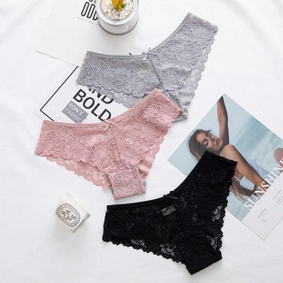 COMBO 3 Quần lót ren lưới không viền sexy gợi cảm siêu thoãi mái cho nữ Meo Basic