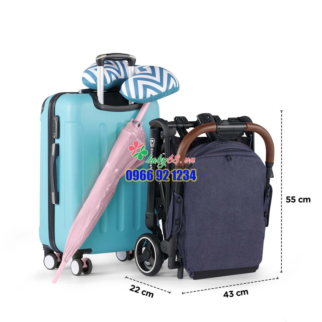 Xe đẩy du lịch gấp gọn Kinderkraft NUBI