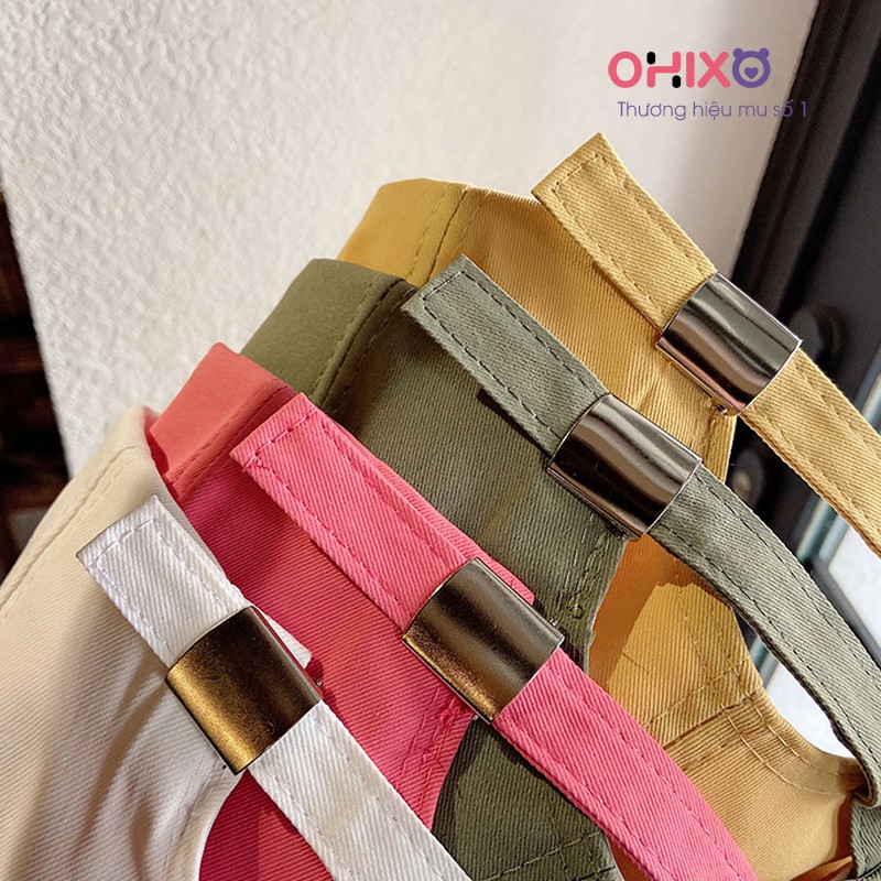 Mũ lưỡi trai cao cấp giá rẻ trơn hồng nữ hàn quốc thời trang  OHIXO LT15