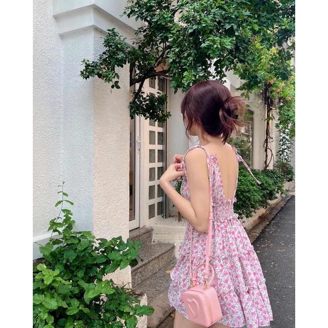 BERI DRESS đầm xẻ ngực form xoè Ebublio
