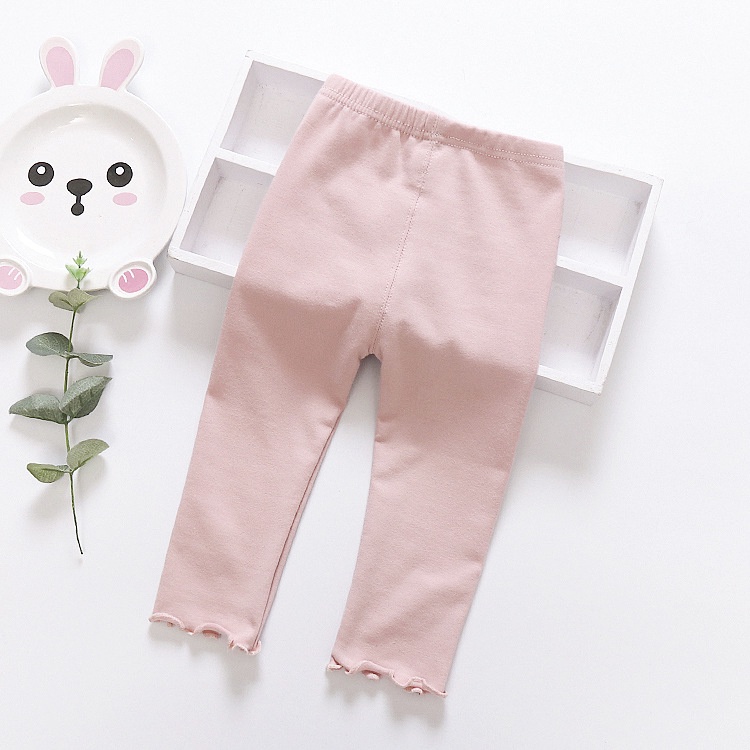 Quần legging  bé gái thêu quả cherry size 6-16kg QD05