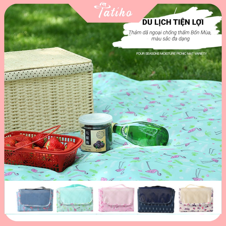 [Hàng Xịn, Giá Tốt] Thảm Picnic, Khăn Tấm Trải Cắm Trại, Du Lịch, Dã Ngoại  Chống Thấm Nước Gấp Gọn Tiện Dụng- Mã PN001