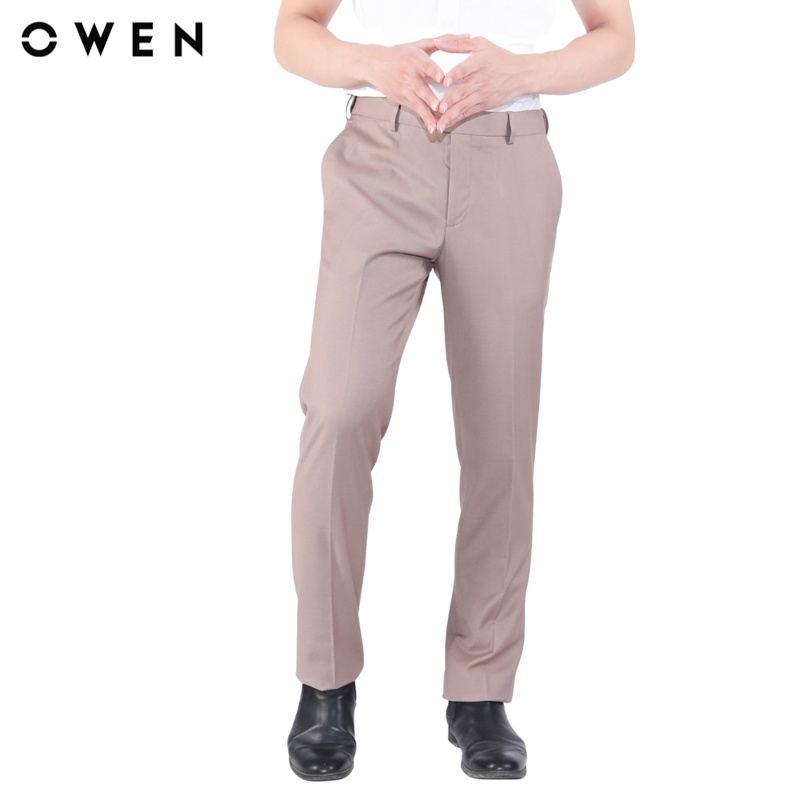 Quần tây Owen  Regular Fit màu Be - QRT20539