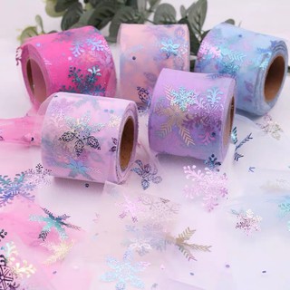 set 3m ruy băng voan lưới bông tuyết