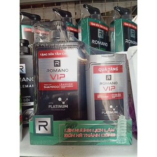 Dầu gội đầu romano víp 650g km sữa tắm 150g