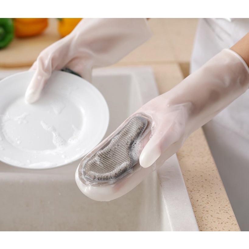 Găng Tay Silicone Đa Năng Chịu Nhiệt Tạo Bọt Siêu Bền 2021  EASYBUY