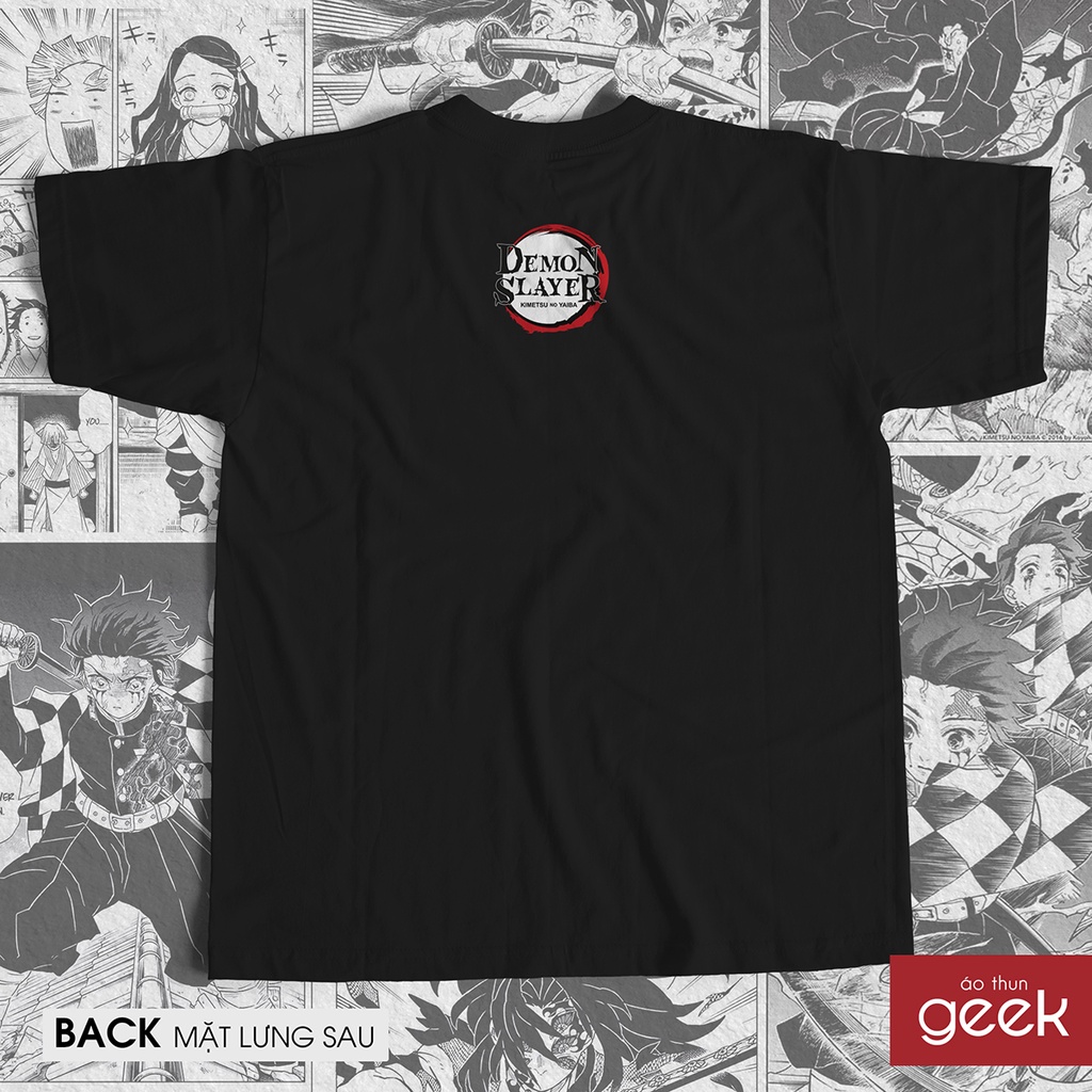 Áo thun hình Demon Slayer - Tanjiro Kamado 03 sắc nét, 100% Cotton vải dày, siêu mịn.