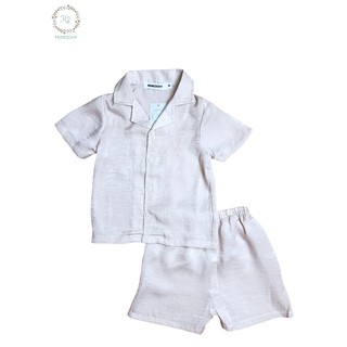Bộ lụa trơn mặc nhà cho bé M2 MIMOCHY A011