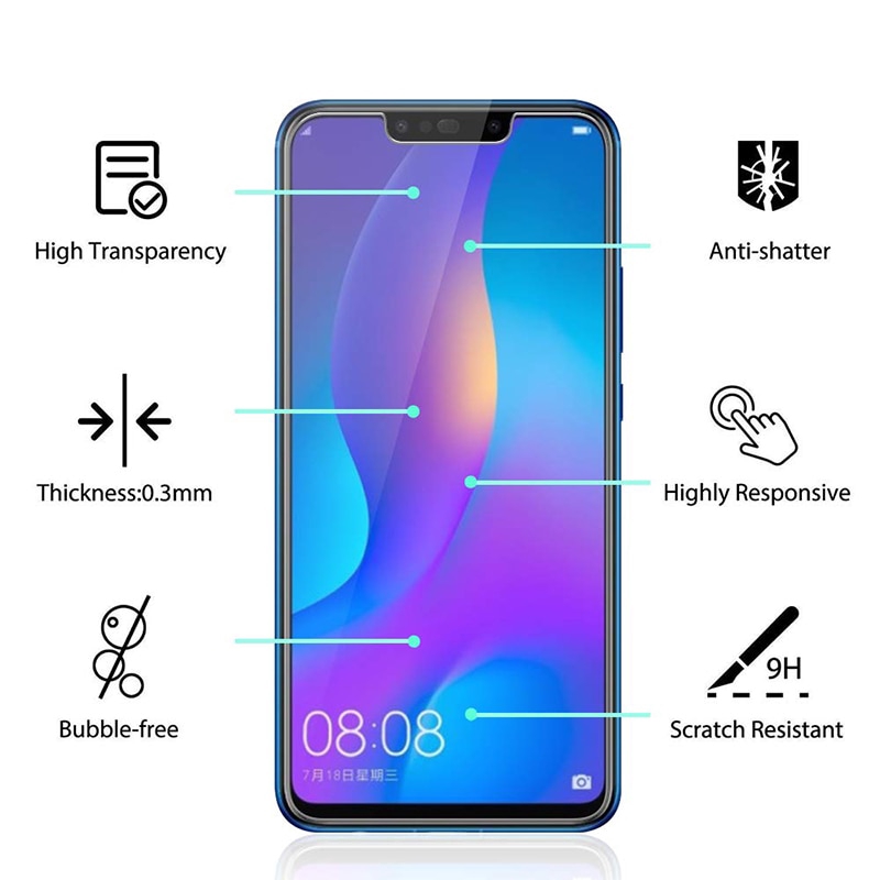 Miếng dán kính cường lực bảo vệ màn hình điện thoại Huawei Nova 3 Nova 3i Nova 4