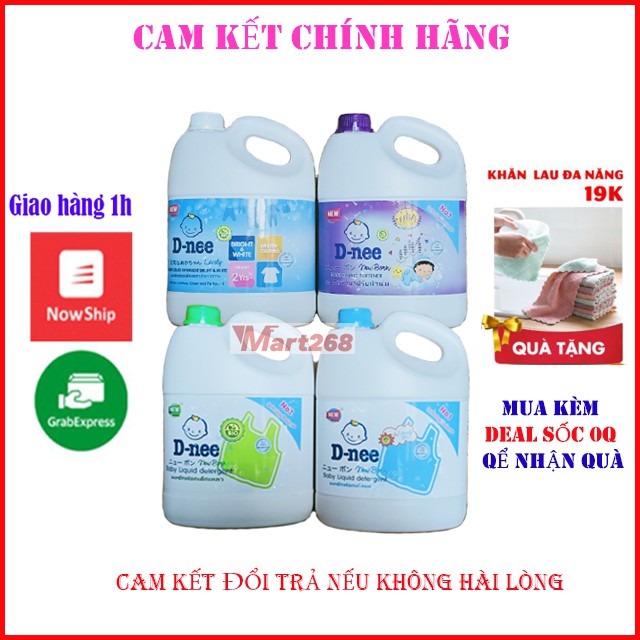 [New]Nước Giặt Xả D-nee Thái Lan 3L Hàng Chính Hãng Công Ty Nước Giặt An Toàn Cho Trẻ Sơ Sinh và Trẻ Nhỏ