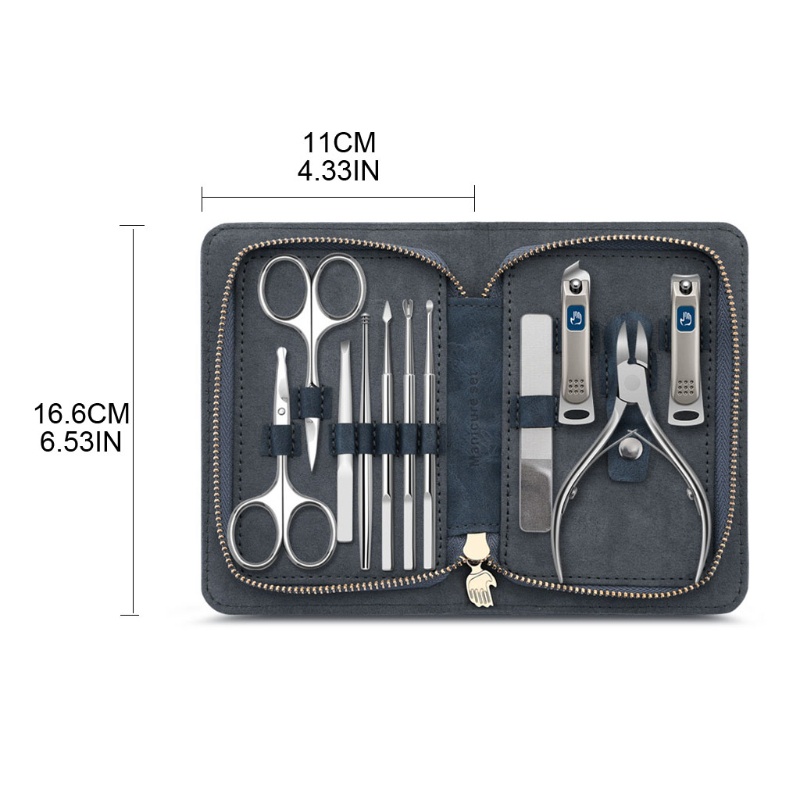 Bộ Dụng Cụ Chăm Sóc Móng Chuyên Nghiệp YOUYO Kèm Túi Da Đựng Tiện Lợi