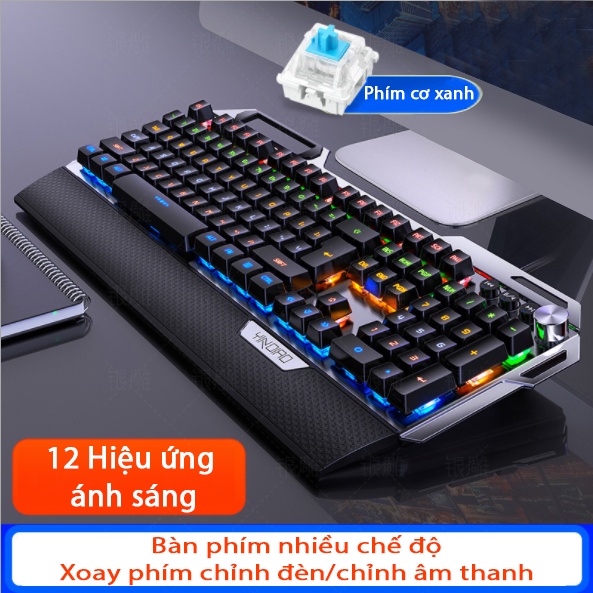 [Mã 44ELSALE2 giảm 7% đơn 300K] Bàn phím cơ Gaming Coputa Bàn phím máy tính chơi game có dây LED RGB K100