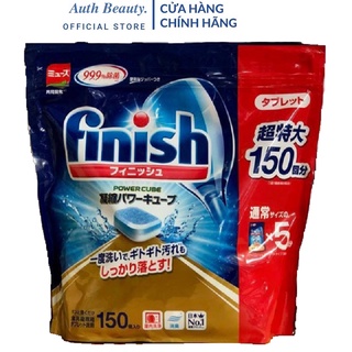 Viên rửa bát Finish Power Cube Nhật Bản (túi 150 viên) dành cho máy rửa bát