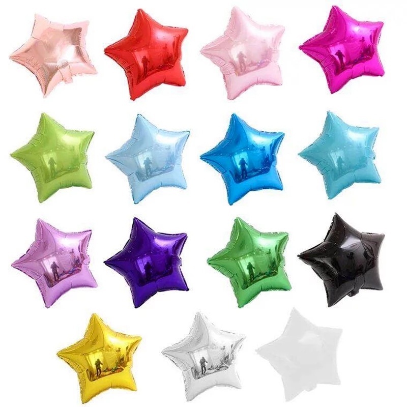 Bong Bóng Lá Nhôm 18 &quot;Hình Ngôi Sao Lãng Mạn Trang Trí Tiệc Cưới / Sinh Nhật / Giáng Sinh