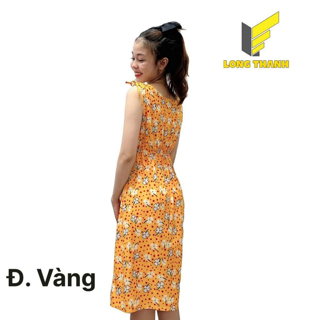 Đầm Nữ - Thun Hoa Lạnh, Có Giãn 4 Chiều, Không Nhăn, Không Xù - Long Thanh Sport