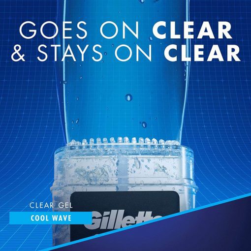 Lăn khử mùi cho nam Gillette Clear Gel Cool Wave 107g | BigBuy360 - bigbuy360.vn