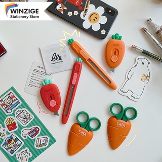 dao dọc giấy mini Winzige Đồ Cắt Giấy Hình Củ Cà Rốt Dễ Thương