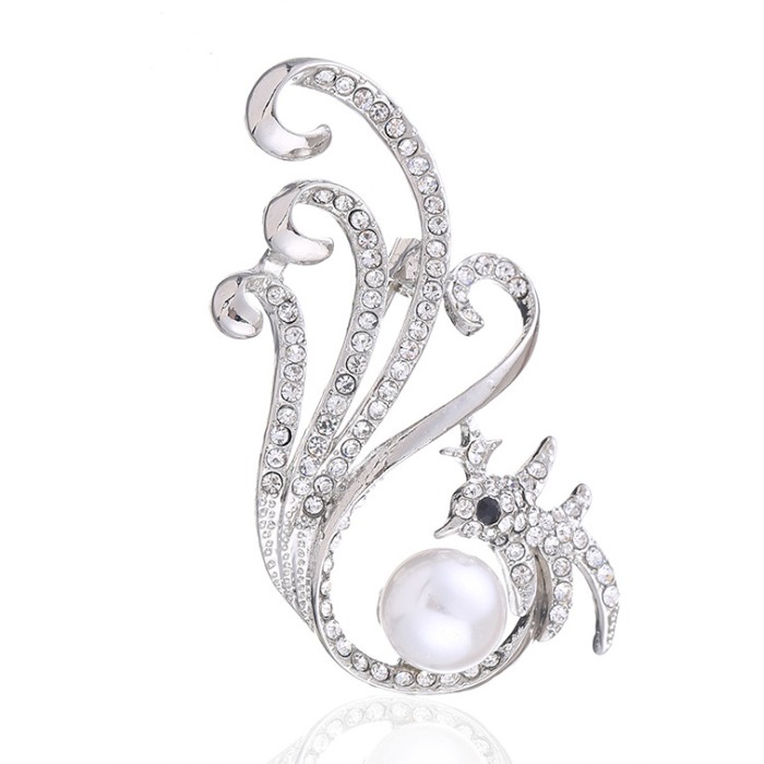 Cài áo thời trang hình chim phượng đính đá cao cấp GC50