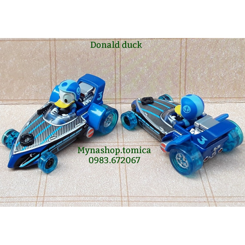 Xe mô hình tĩnh tomica không hộp - Donald duck - vịt Donald