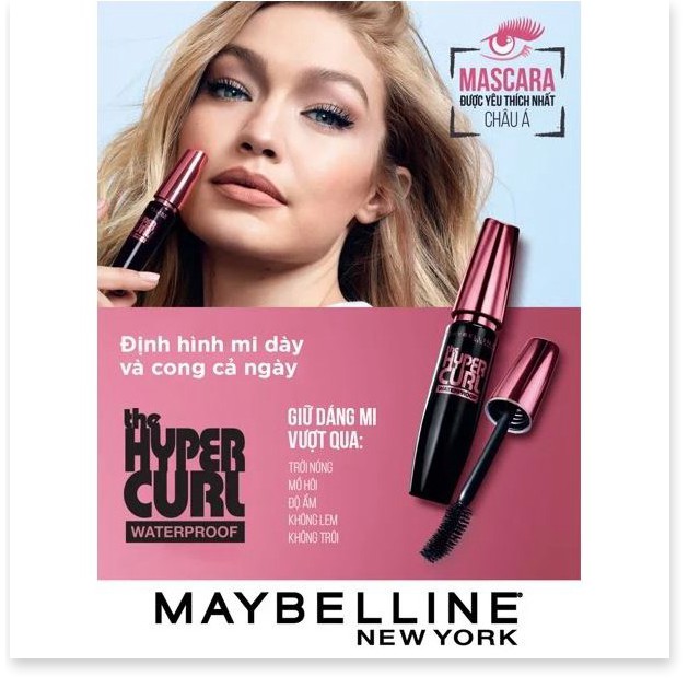 [Mã giảm giá của shop] [CÓ SẴN] Mascara Làm Cong Mi Maybelline The Hyper Curl Waterproof