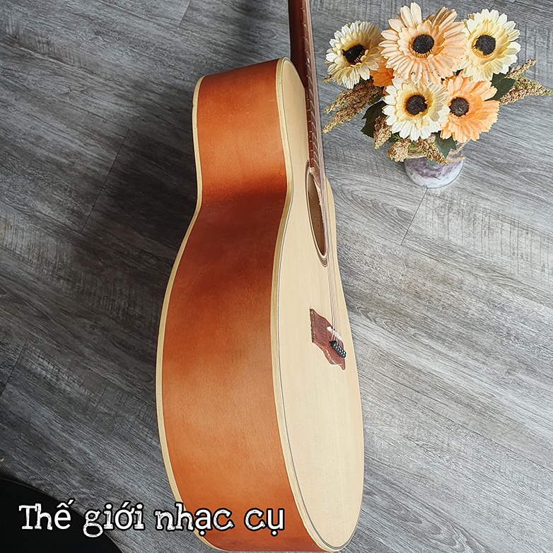 Đàn guitar đệm hát có ty chống cong 2 chiều bảo vệ cần giảm giá sốc - tặng kèm 6 phụ kiện đi kèm - bảo hành 12 tháng