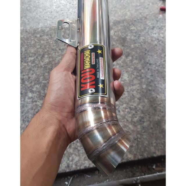 Lon pô KOU không nỉ inox 304 không rỉ sét - chưa kèm cổ pô