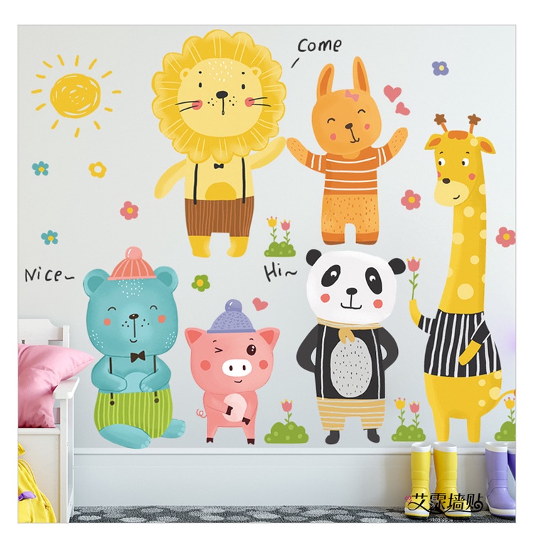 Decal dán tường tranh dán tường hoạt hình cho bé trang trí nhà cửa