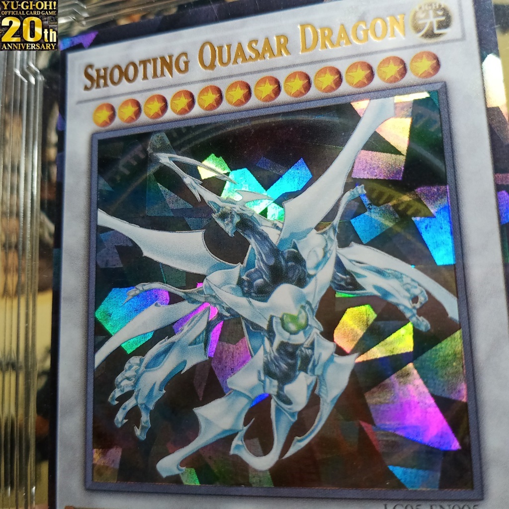 Lá Shooting Quasar Dragon Rồng thiết giáp Bài Yugioh Magic Card ứng phản quang Holofoil Rare 1458 D5 1-42a