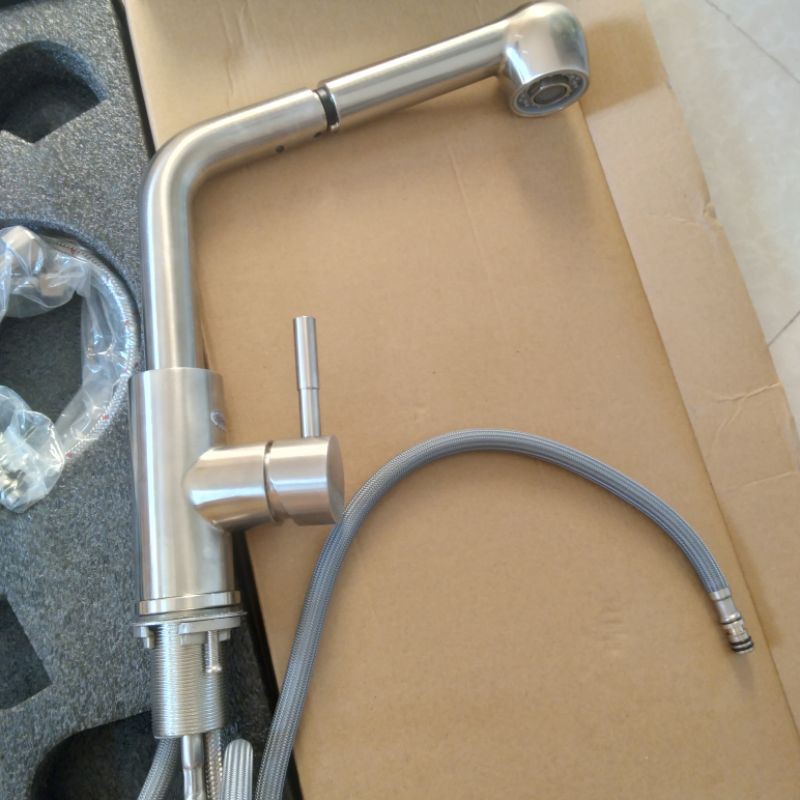 Vòi rửa bát, vòi rửa chén nóng lạnh dây rút inox 304 cao cấp chính hãng💥Bảo hành 3 năm💥