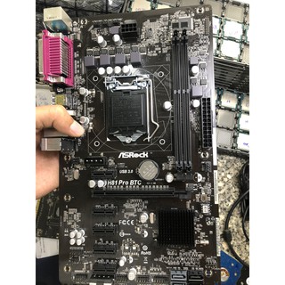 Combo main Asrock H81 Pro BTC + I3 4160, combo main cpu socket 1150 giá rẻ, main h81 asrock btc, cpu i3 4160