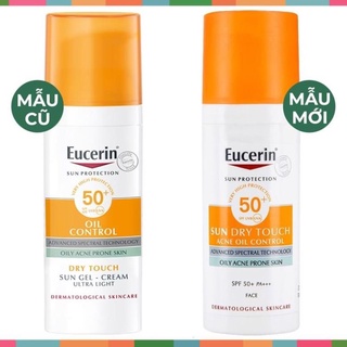 Kem chống nắng Eucerin Oil Control cho da dầu mụn, Kem chống nắng phổ rộng kiểm soát dầu