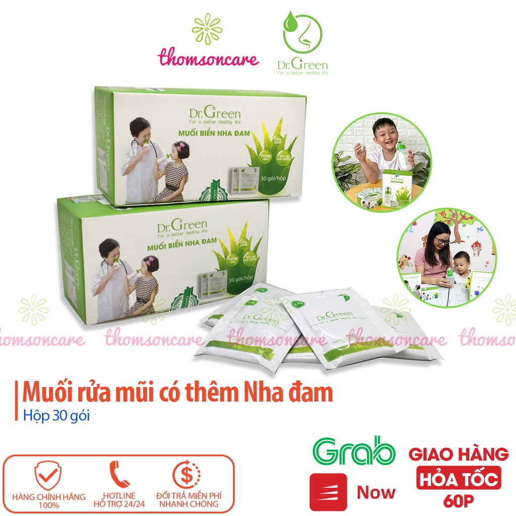 Muối Rửa Mũi Dr Green Nha Đam sạch sâu