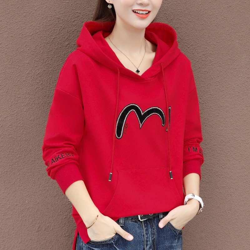 Áo Hoodie Vải Cotton Mỏng Thời Trang Xuân Thu Cho Nữ