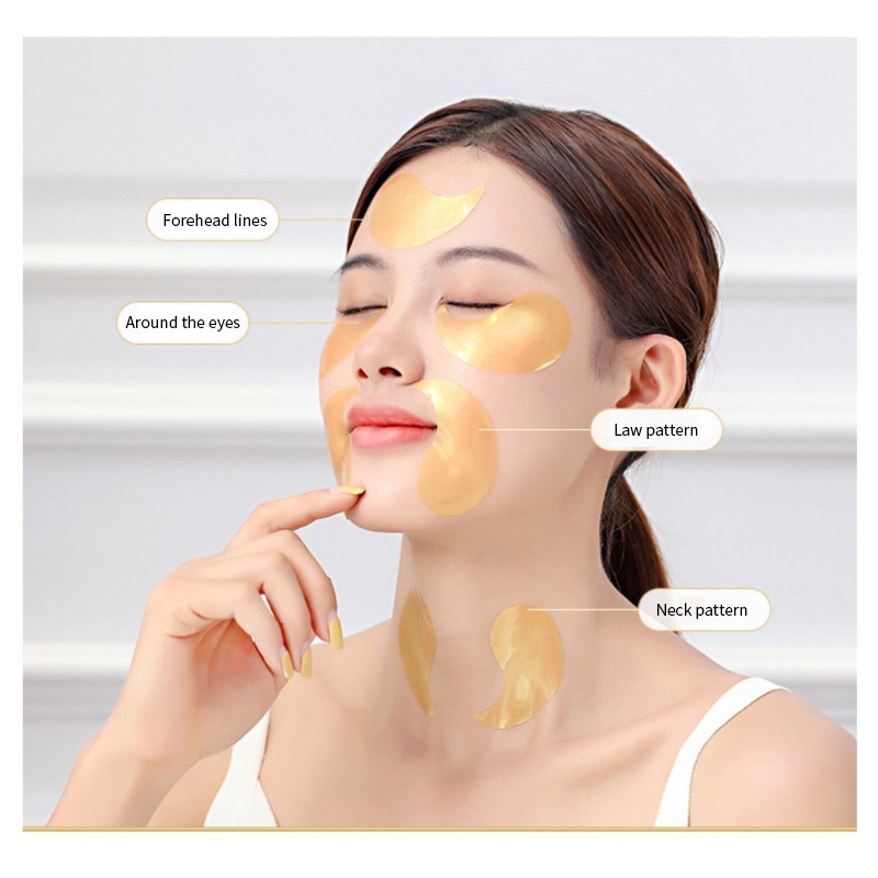 [Hàng mới về] Hộp 60 Miếng Mặt Nạ Mắt Collagen Vàng 24K Chống Nếp Nhăn Lão Hóa Loại Bỏ Quầng Thâm